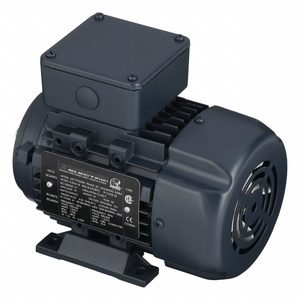 LEESON Metric Motor: 1/4 hp, C-Face/Rigid Base Mount, 63C Frame Size, Totally Enclosed Fan Cooled