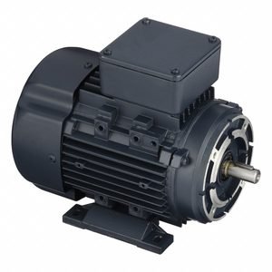 LEESON Metric Motor: 1/2 hp, C-Face/Rigid Base Mount, 71 Frame Size, Totally Enclosed Fan Cooled