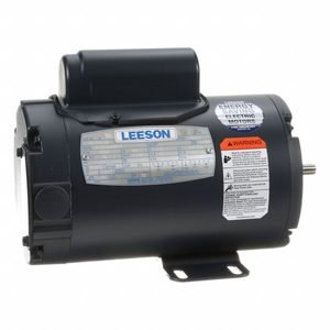 LEESON General Purpose Motor: Single Phase, 1/6 hp, 115/208-230V AC, 42 Frame Size, 3,450 RPM, 60 Hz