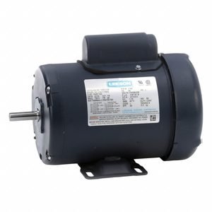 LEESON General Purpose Motor: Single Phase, 1/6 hp, 115/208-230V AC, 48 Frame Size, 1,140 RPM, 60 Hz