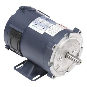 LEESON DC Permanent Magnet Motor: 1/4 hp, 1,800 RPM, 56C Frame Size, Totally Enclosed Non-Ventilated