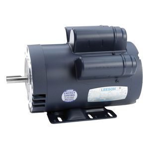 LEESON Pressure Washer Motor: 56HC Frame Size, C-Face/Rigid Base, Open Drip Proof, 2 hp, 1,725 RPM
