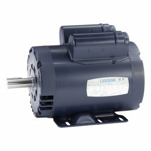 LEESON Air Compressor Motor: Capacitor-Start, 1 1/2 hp Horsepower, 1,740 RPM RPM, 115/230V AC, 8.6 A