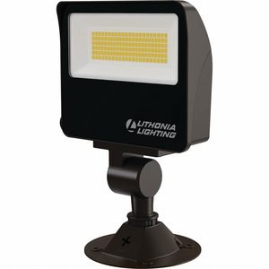 LITHONIA LIGHTING Floodlight: LED, 1,500 lm_3,000 lm_5,000 lm, 3000K/4000K/5000K, 120 to 277V AC