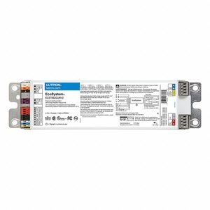 LUTRON Fluorescent Dimming Ballast: T8, 120 to 277V AC, 2 Lamps Supported, (2) F32T8, 32 W Bulb Watt