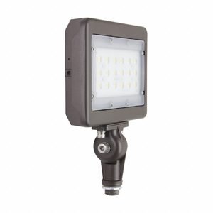 MAXLITE Slim Flood Light: LED, 3,430 lm, 5000K, 29 W, 120 to 277V AC, Type V, Ground/Pole/Wall