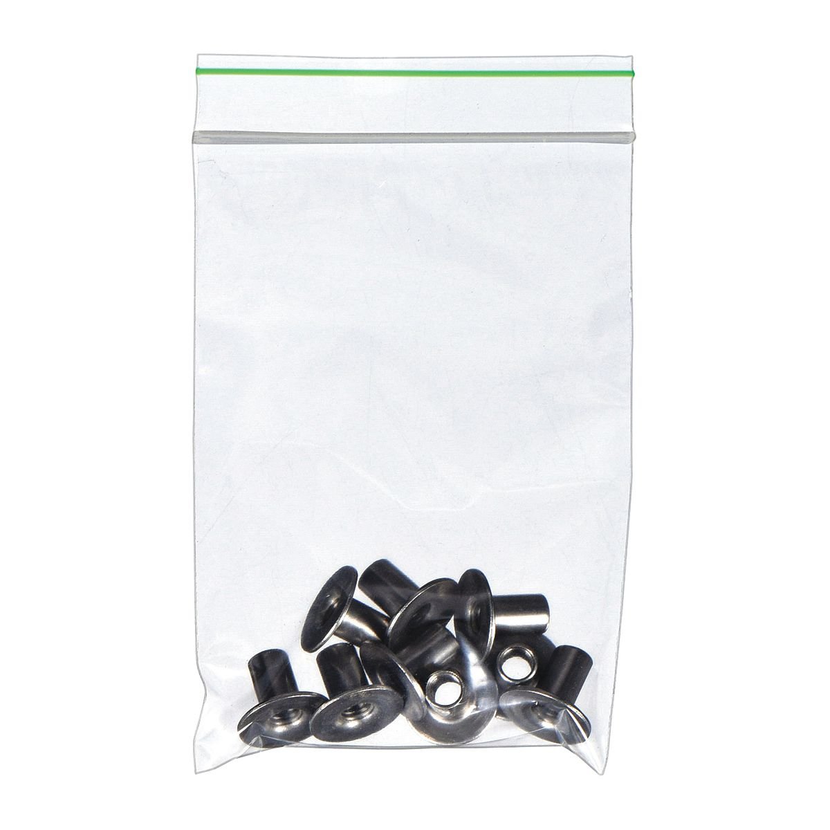 MINIGRIP GREENLINE Reclosable Bag: 2 mil Thick, 4 in Wd, 3 in Lg, Hang Hole Not Included, 1,000 PK