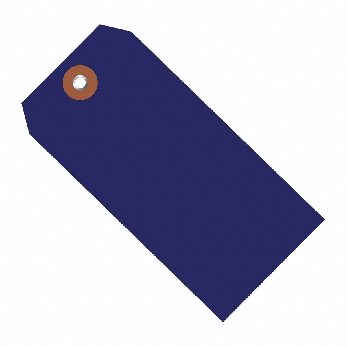 Shipping Tag: #5, 4 3/4 in Tag Ht, 2 3/8 in Tag Wd, Yellow, Plastic, Plain Tag, 100 PK