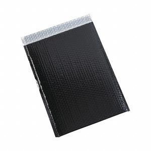 Bubble Mailers,13x17.5",Black,PK100: 13 in Usable Wd, 17 1/2 in Usable Lg, 13 in Outside Wd, 100 PK