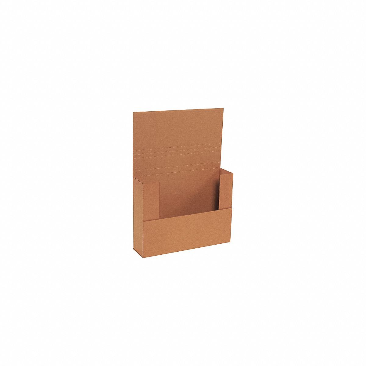 Mailer,Esy Fld,12-1/8" x 9-1/8" x 4",PK50: Kraft, 12 1/8 in Inside Lg, 4 in Inside Ht, 50 PK