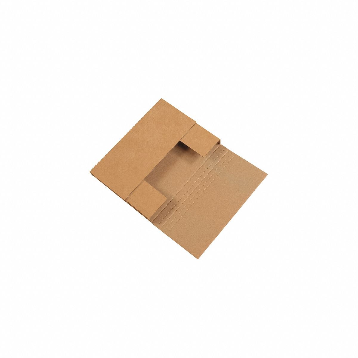 Fold Mailers,7.5 x 5.5 x 2",PK50: Kraft, 7 1/2 in Inside Lg, 2 in Inside Ht, ECT-32-B, 50 PK