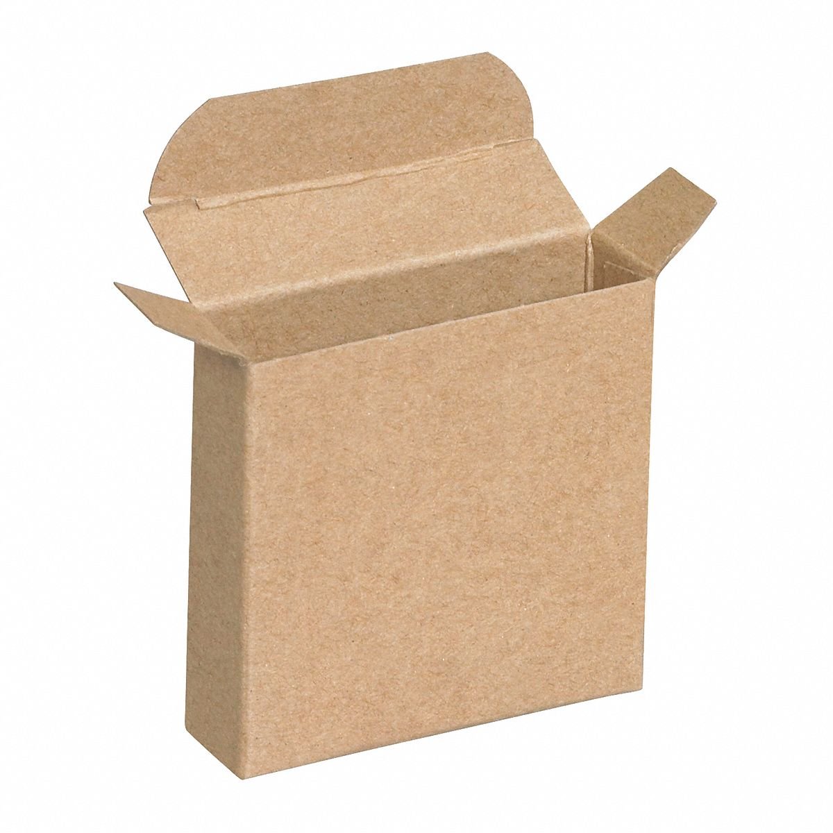 Cartons,Reverse Tuck,3x1 5/16x3",PK1000: White, 3 in Inside Lg, 1 5/16 in Inside Wd, 1,000 PK