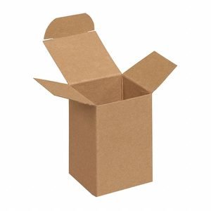 Cartons,Reverse Tuck,2x2x3",PK1000: Kraft, 2 in Inside Lg, 2 in Inside Wd, 3 in Inside Ht, 1,000 PK