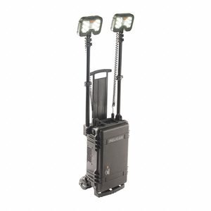 PELICAN Temporary Job Site Light: LED, 12,000 lm Max Brightness, 1 No. of Brightness Levels, IP54