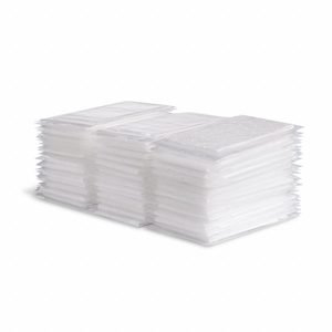 PIG Sorbent Pad: Sorbent Pad, 6 in Wd, 9 in Lg, White, 50 Pads, Fuels/Oils, Not Perforated, 50 PK