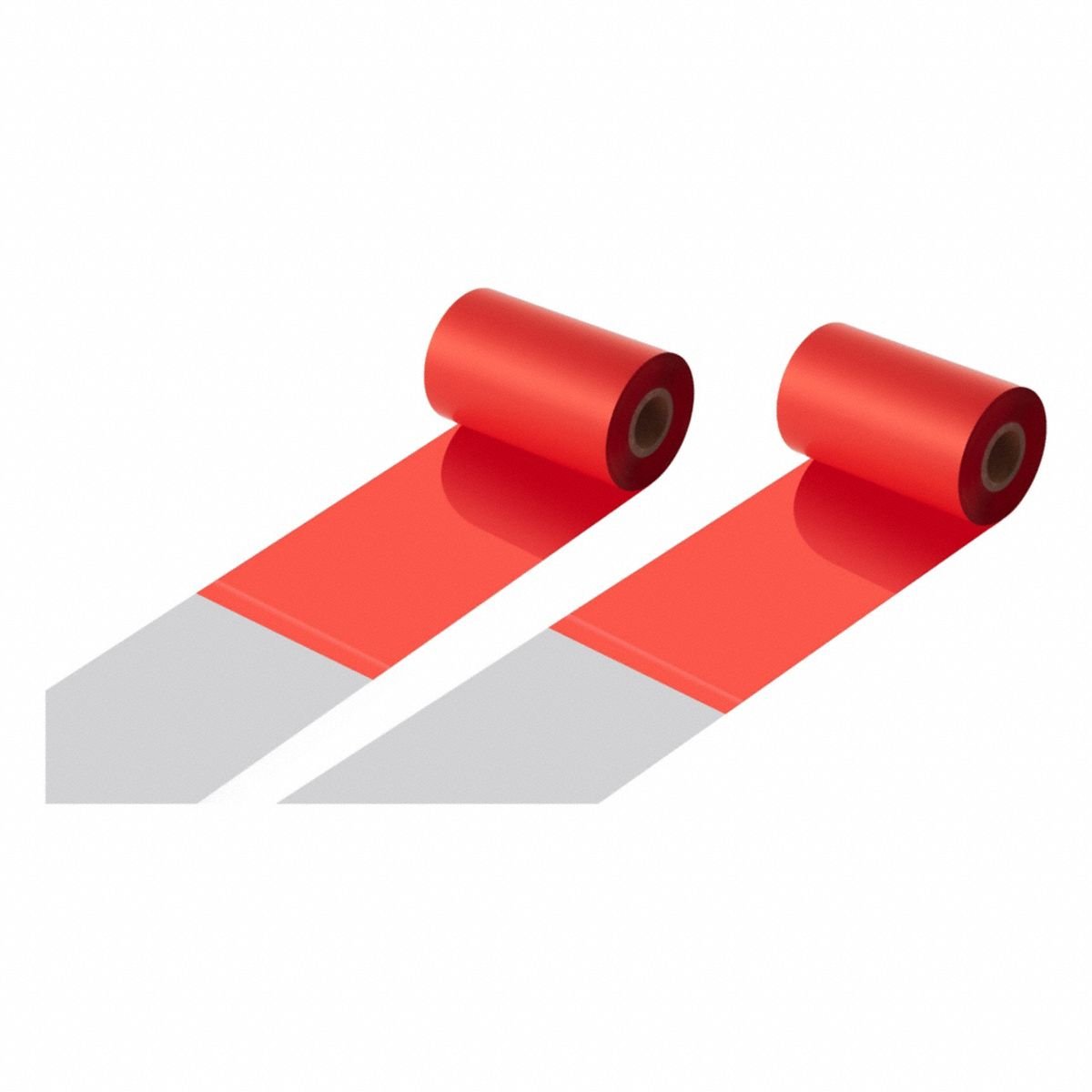 THERMAL TRANSFER RIBBON: Zebra, 4.33 in Ribbon Wd, 1,476 ft Ribbon Lg, 1 in Core Dia., Red