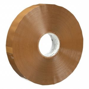 SCOTCH Acrylic Packing Tape: 2 mil Tape Thick, 2 in x 1000 yd, 2 in, Tan, 311+, Medium-Duty, 6 PK