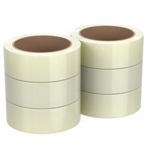 SCOTCH Carton Sealing Tape: 1.8 mil Tape Thick, 2 in x 55 yd, 371, 6 PK