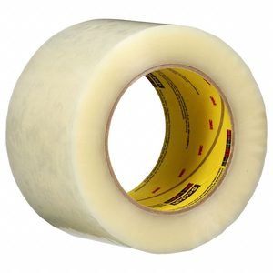 SCOTCH Carton Sealing Tape: 2.5 mil Tape Thick, 2 13/16 in x 109 3/8 yd, Tan, 24 PK
