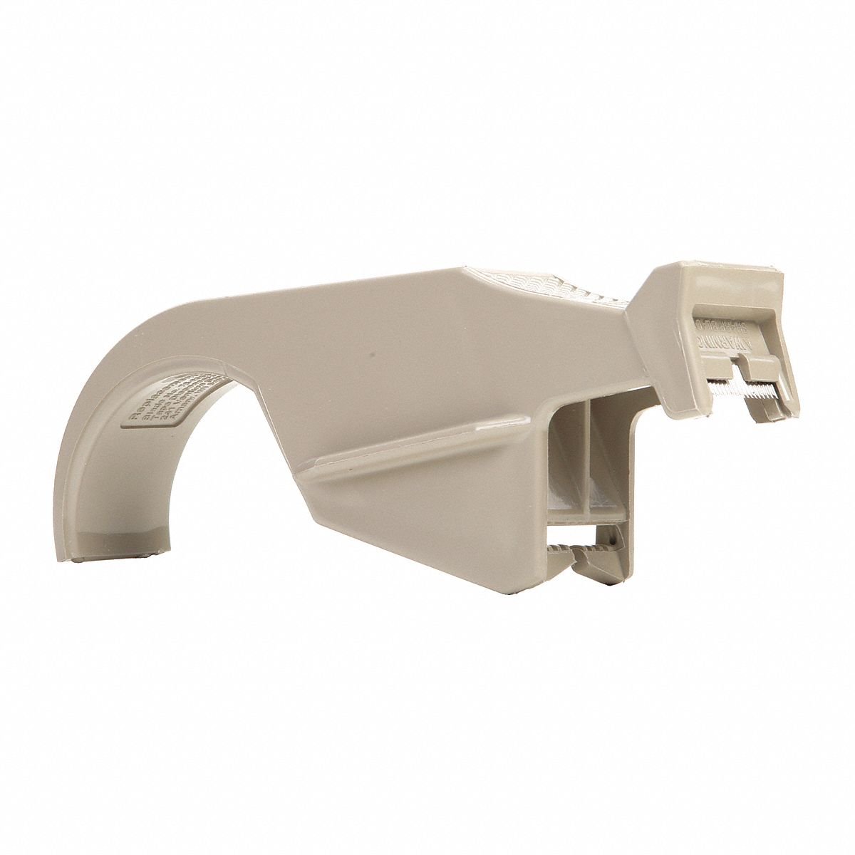 SCOTCH Strapping Tape Dispenser: For 1 in Max Tape Wd, For 6 1/2 in Max Tape Roll Dia, Plastic