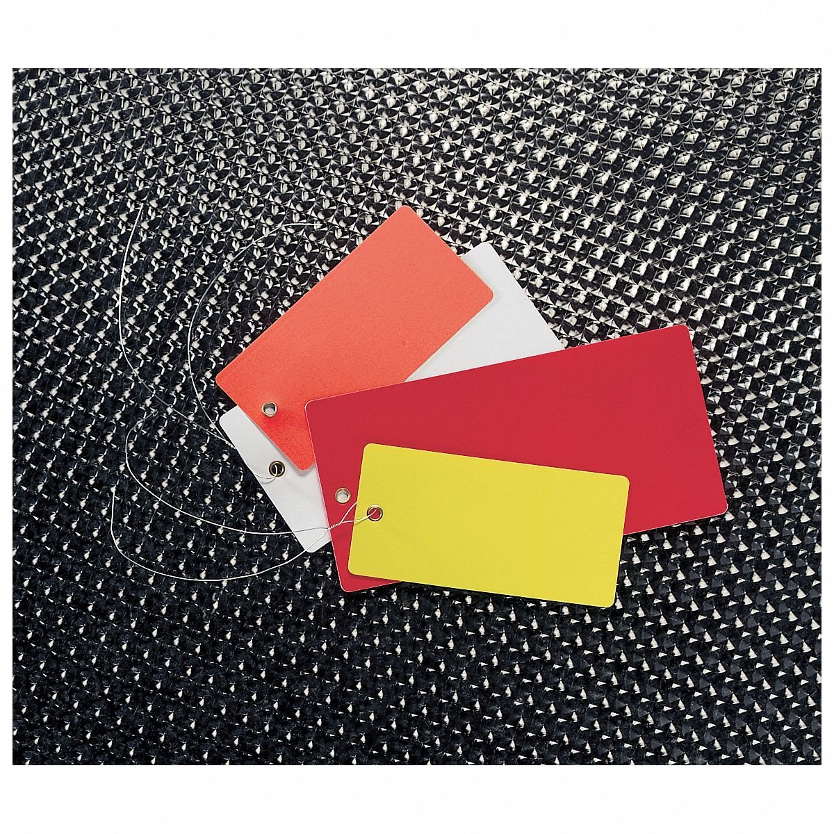 SEE ALL INDUSTRIES Shipping Tag: #8, 6 1/4 in Tag Ht, 3 1/8 in Tag Wd, Yellow, Vinyl, Plain Tag, PK