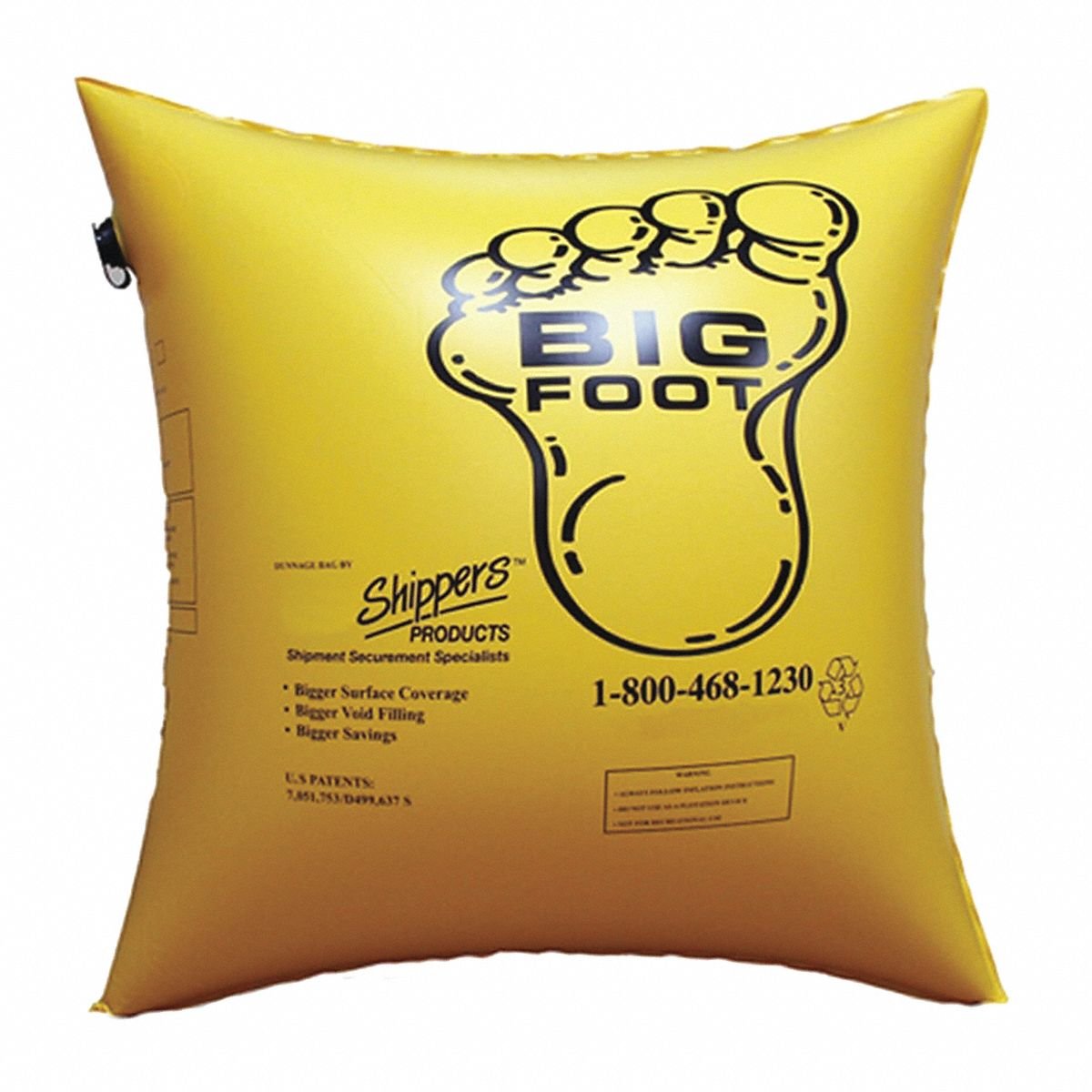 Dunnage Bag: 66 in Lg, 36 in Wd, 28 mil Mil Thick, 2 psi Breaking Pressure, 500 PK