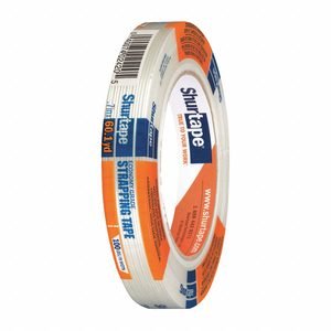 SHURTAPE Strapping Tape: 4.5 mil Tape Thick, 3/4 in x 180 ft, White