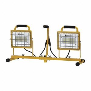 SOUTHWIRE Temporary Job Site Light: 13,000 lm Max Brightness, LED, 1, 1 Brightness Levels, 120V AC