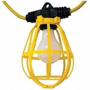 SOUTHWIRE Plastic String Light: Bulb Dependent, Corded, String Light, 100 ft Power Cord Lg, 120V AC