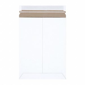 Mailer Envelopes: 9 in x 11 1/2 in, 9 in x 11 in, 0.02 in Material Thick, With Tear Strip, 100 PK