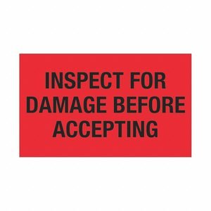 Inspect Damage Before Label: 500 PK
