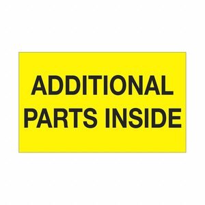 Additional Parts Inside Label: 500 PK