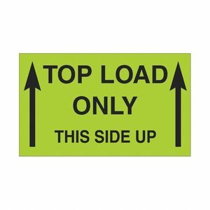 Label,Top Load OnlyThis Side Up: 500 PK
