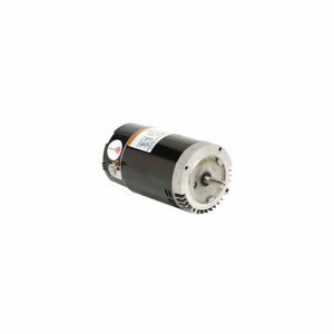 U.S. MOTORS Pump Motor: C-Face, 56 Frame Size, PSC, Open Drip Proof, 1/2 hp, 115/230V AC, 3,450 RPM