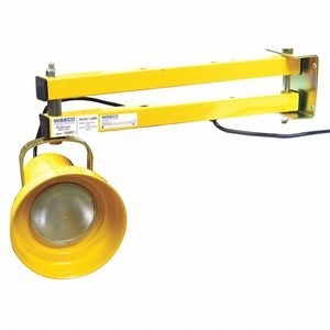 IDEAL WAREHOUSE INNOVATIONS, INC. Dock Light with Arm and Fan: LED, 40 in Arm Reach, Articulating