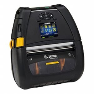 ZEBRA Mobile Printer: 4 in Max. Print Wd, 4.5 in/sec, Tear Off Dispensing, Bluetooth, Push Button